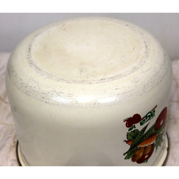 VTG 80s Sidral Aga Stock Pot Vegetable Print Design Retro Kitchen No Lid - Picture 8 of 10